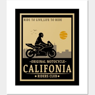 California Bike Design Posters and Art